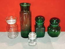 Lot de 5 bocaux en verre