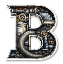 LETTRE MAJUSCULE B INITIALE