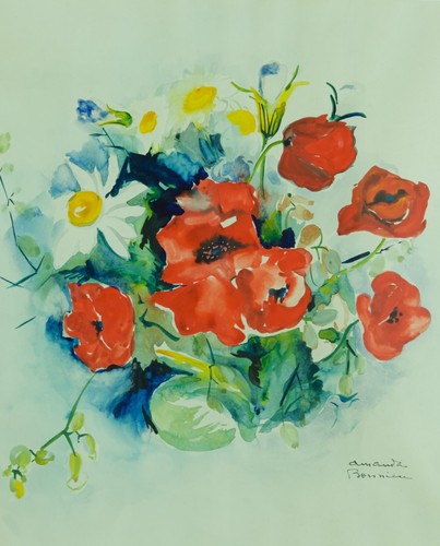 Ancien tableau aquarelle