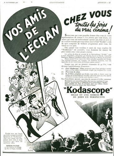 Publicité ancienne kodascope - publicité,