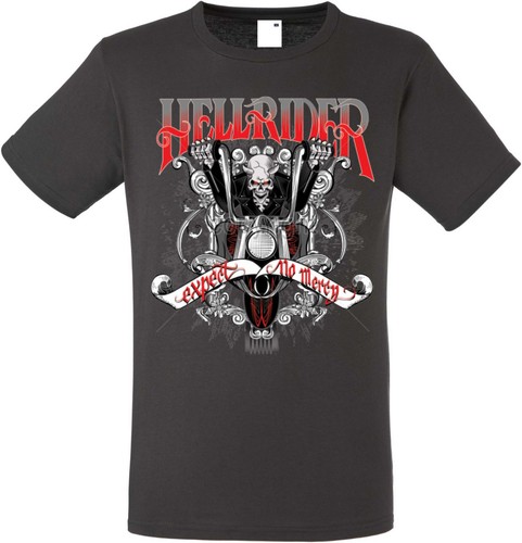 Shirt graphite biker chopper - t-shirt,