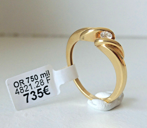 Bague jaune neuve carats - jaune, 18