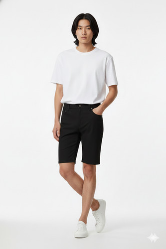 Pantalon court décontracté