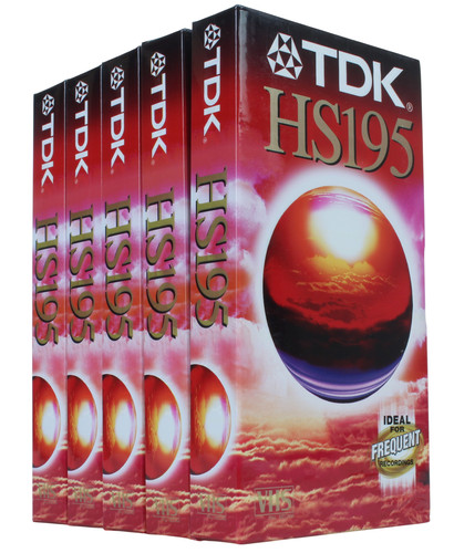 Tdk lot cassette vhs - lot, 5