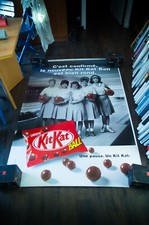 KIT KAT BALL ✯ French Shelter Vintage Advertising Food Poster Original 2000's