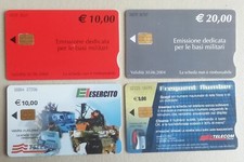 4 CARTES TELEPHONIQUES ITALIENNES- ITALIA TELECOM (UTILISÉES) 