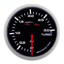 Manomètre pression turbo 3 bars 52mm Depo RACING