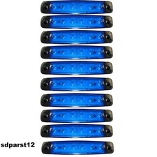 10 X 24 Volts Bleu 6 Led Feux