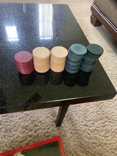 Vintage clay poker chip - vintage, 89