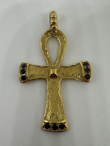 Pendentif croix ankh - en, or
