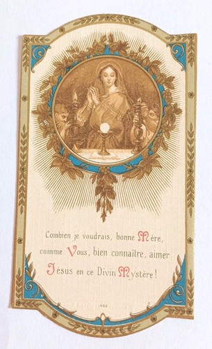 Ancienne image pieuse - image, souvenir