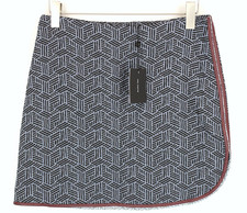 Jupe Melofeebis COP COPINE Femme (EU) 38 Imprimé Texturé Mini A-Ligne Bleue