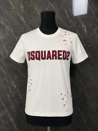 Shirt dsquared2 blanc logo - t-shirt,