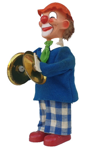 Ancien jouet clown - clown, automate