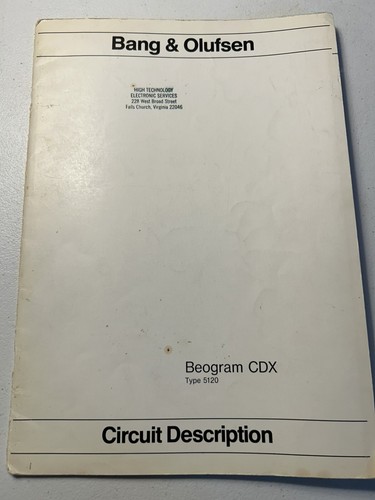 Bang olufsen beogram cdx - bang,