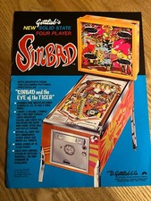 Original flyer flipper Gottlieb Sinbad