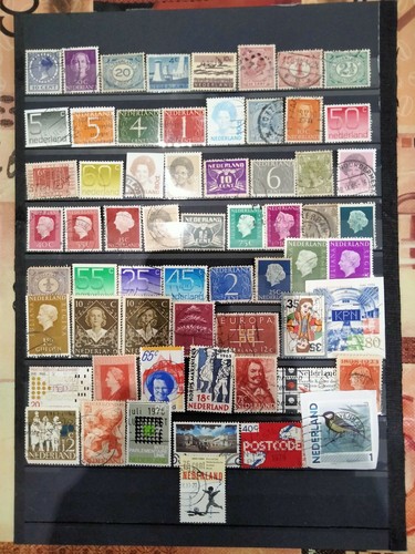 Timbres pays bas - timbres, oblitérés