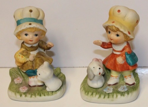 Homco porcelain bisque girl - homco,