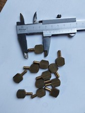 LOT VINTAGE ergot 5mm En LAITON Support  ETAGERE Taquet. 12 Pièces