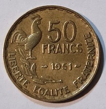 Monnaie 50 Francs 1951 Coq