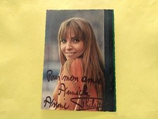 ANCIENNE CARTE POSTALE ANNIE PHILIPPE DISQUES PHILIPS DÉDICACE ET AUTOGRAPHE