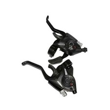 Levier/manette vtt 3x7v noir alu pour frein v-brake compatible shimano 2016