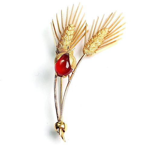 Broche massif 18k - or,
