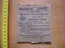 2 MECHES differentes pour le rechaud JOVET a alcool double flamme INEXPLOSIBLE