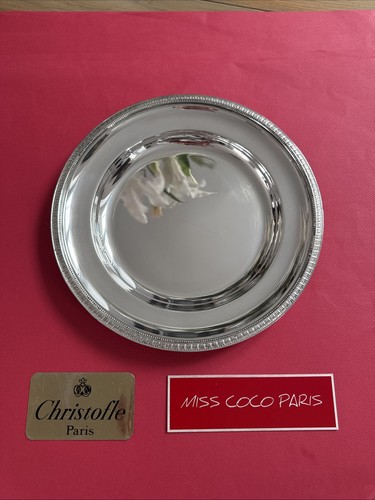 Plat rond christofle perles - plat,