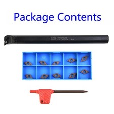 Outil Tournage Barre Forage Carbure + DCMT0702 Support Insert Tour Partie Accs