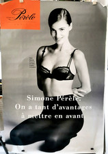 SIMONE PERELE - Lingerie, Sous-Vêtements Noir fin 90's  Format Abribus 119x180cm