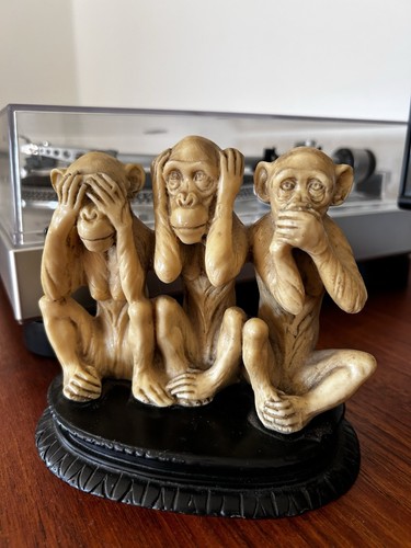 Les trois singes sagesse - singes, la