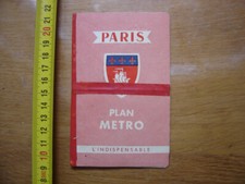 PARIS Plan de METRO L'INDISPENSABLE 12 rue de Valenciennes Tel Nord 66-25