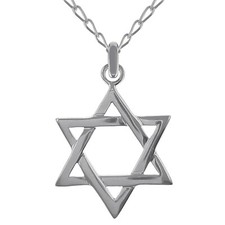 Collier étoile de David en