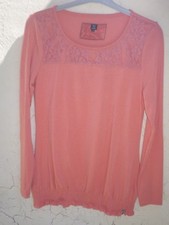 Beau haut pull blouse tee shirt Terre des marins T 3 40 42 M L (mesures)