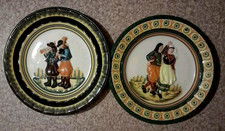 Henriot Quimper  Assiettes 1950 En Faience Bretonne  bretagne sonneurs bigouden