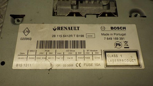 Autoradio origine renault - d'origine,