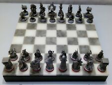 RARE JEU D'ECHEC EN ETAIN- ECHIQUIER 35cmX35cm- ASTERIX- EXTEC EDITION 1996