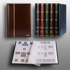 Album pour timbres, 60 pages, intérieur blanc (couv. brun)