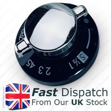 Four Contrôle Bouton Interrupteur pour Neuf Monde Chrome & Cadran Noir