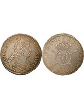 France Louis XIV - 1/2 Ecu