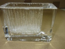 Petit vase ou Cendrier rectangulaire signé DAUM