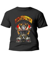 Tee shirt pompiers 100% coton