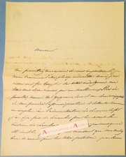 ● L.A.S Comtesse de LA FERRONNAYS douairière - Grignon chemin de fer lettre