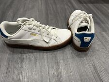 Baskets Femme Puma Blanche Et Bleu Pointure 39 Softfoam Parfait État 