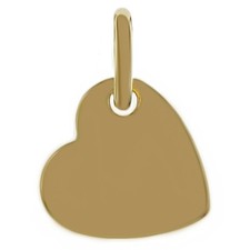 Pendentif Coeur Plaqué Or 18