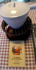 LE CREUSET - Service à Fondue bourguignonne en Fonte Émaillée.  TBE.