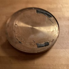 Socle Rond Laiton Massif 3,6 Kgs Diamètre 17,8 Cm 2 Cm Épaisseur Vintage 