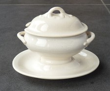 Moutardier en faïence Opaque de Sarreguemines, entre 1850 et 1920