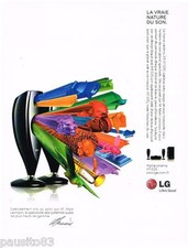 PUBLICITE ADVERTISING 095  2008  LG  home cinéma design MARK LEVINSON